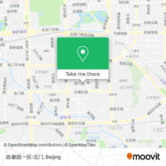 政馨园一区-北门 map
