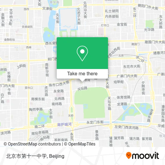 北京市第十一中学 map