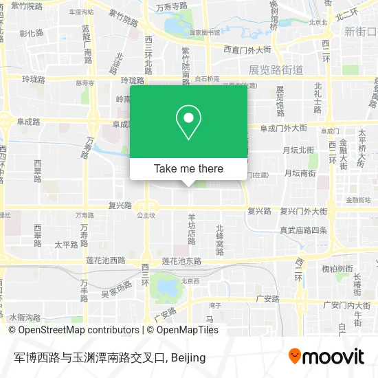 军博西路与玉渊潭南路交叉口 map