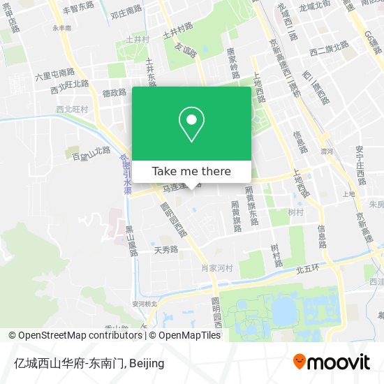 亿城西山华府-东南门 map
