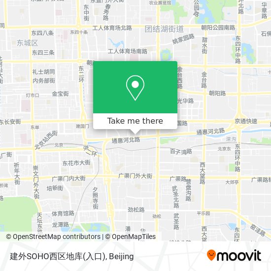 建外SOHO西区地库(入口) map