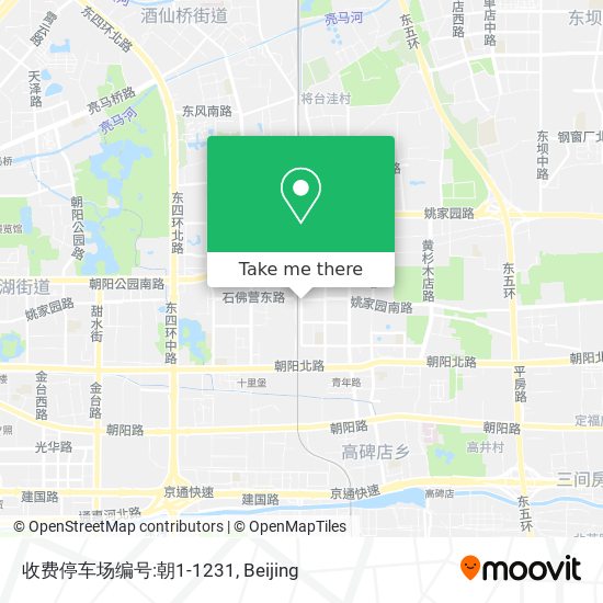 收费停车场编号:朝1-1231 map