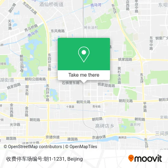 收费停车场编号:朝1-1231 map