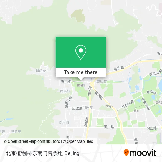 北京植物园-东南门售票处 map