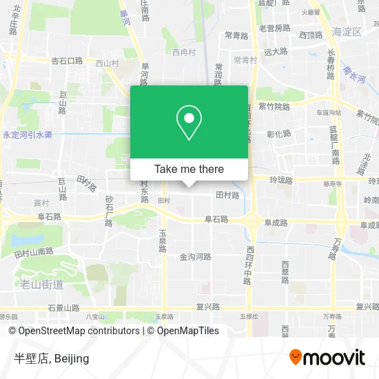 半壁店 map