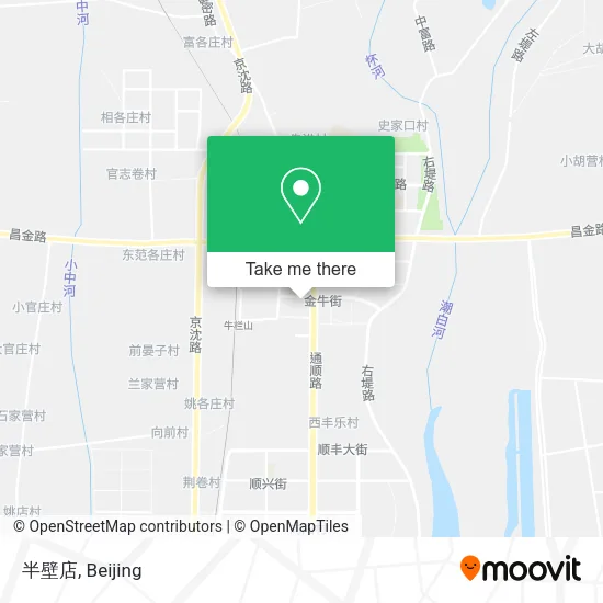 半壁店 map
