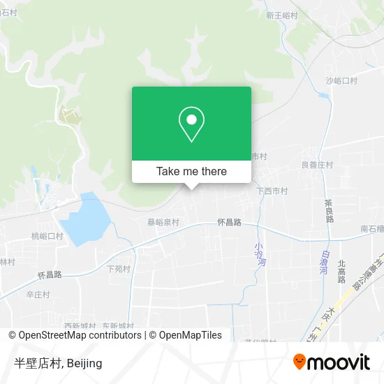 半壁店村 map