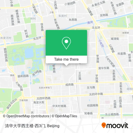 清华大学西主楼-西3门 map