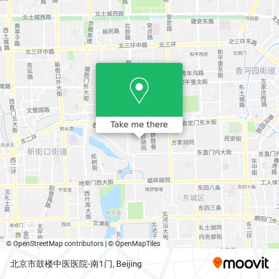 北京市鼓楼中医医院-南1门 map