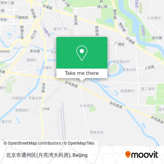 北京市通州区(月亮湾大药房) map