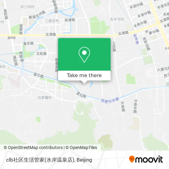 clb社区生活管家(水岸温泉店) map