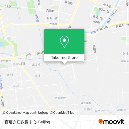 百度亦庄数据中心 map