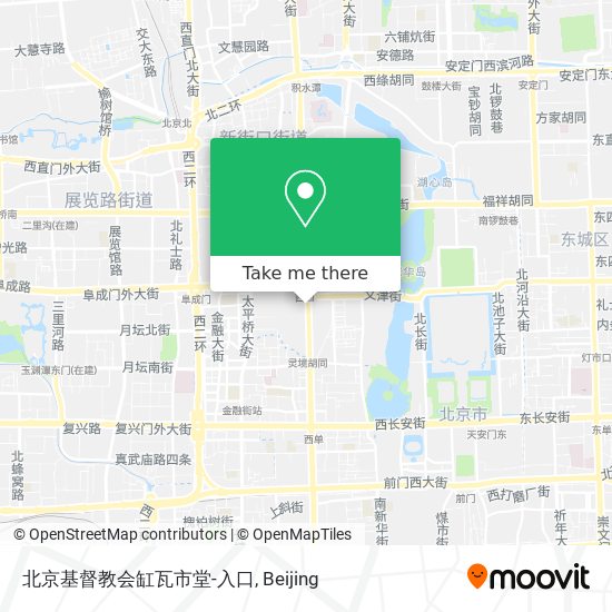 北京基督教会缸瓦市堂-入口 map