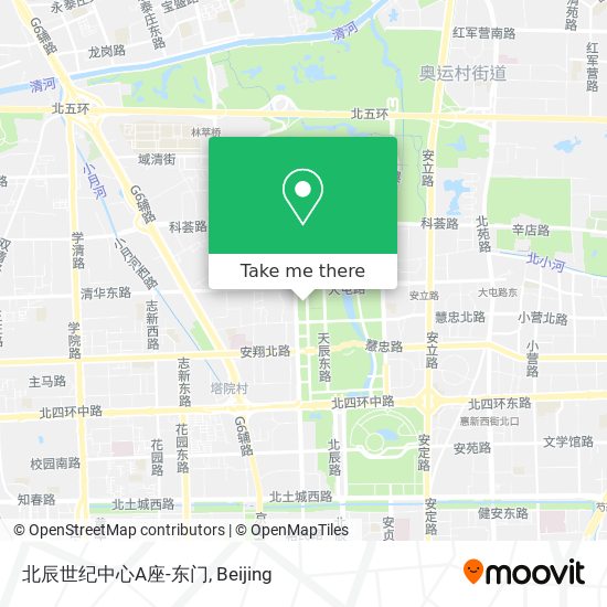 北辰世纪中心A座-东门 map
