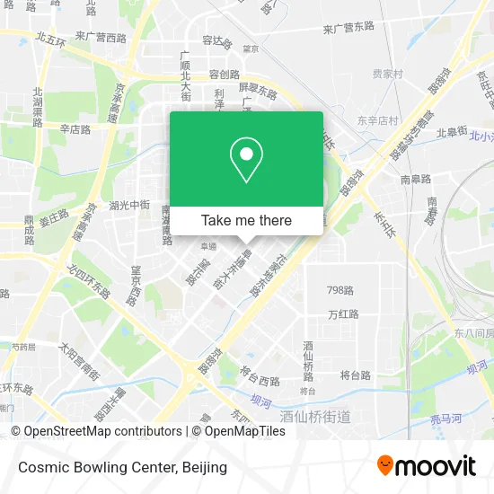 Cosmic Bowling Center map