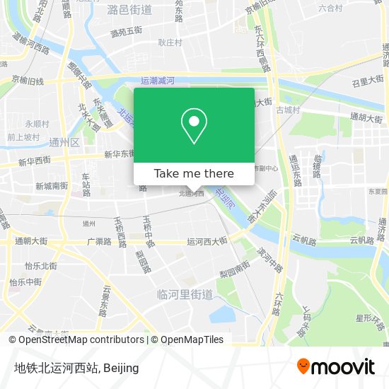 地铁北运河西站 map