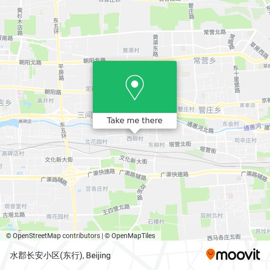 水郡长安小区(东行) map