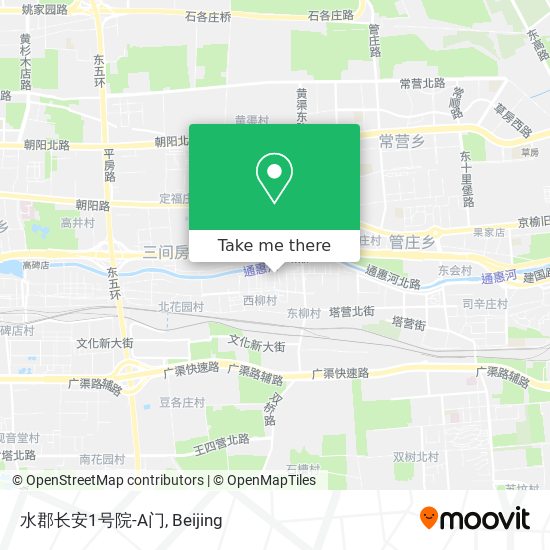 水郡长安1号院-A门 map