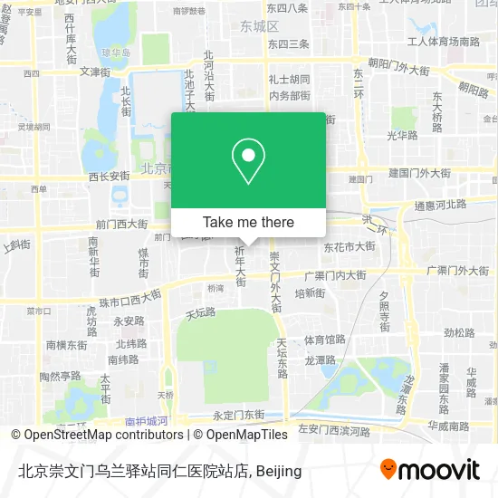 北京崇文门乌兰驿站同仁医院站店 map