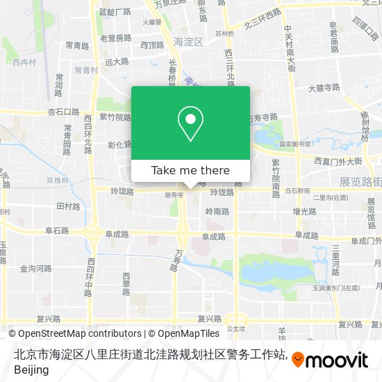 北京市海淀区八里庄街道北洼路规划社区警务工作站 map