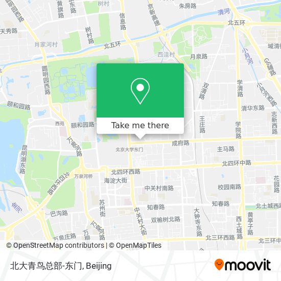 北大青鸟总部-东门 map