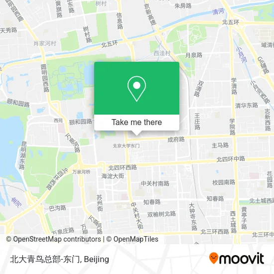 北大青鸟总部-东门 map