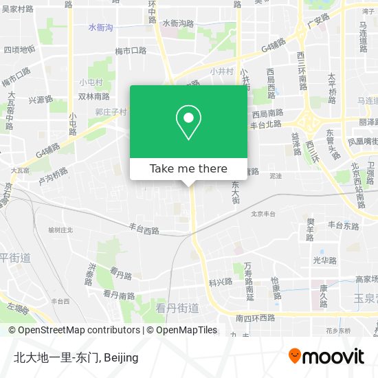 北大地一里-东门 map