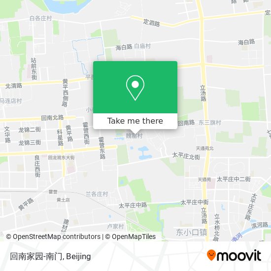 回南家园-南门 map