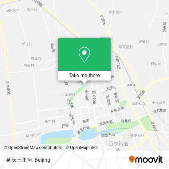 延庆三里河 map