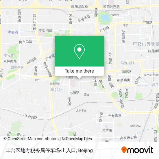 丰台区地方税务局停车场-出入口 map