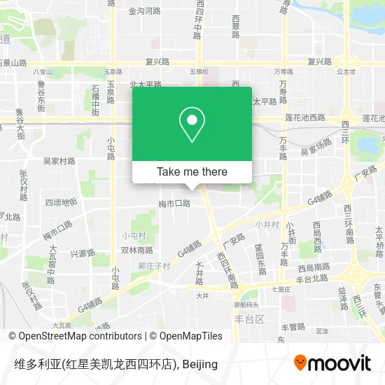 维多利亚(红星美凯龙西四环店) map