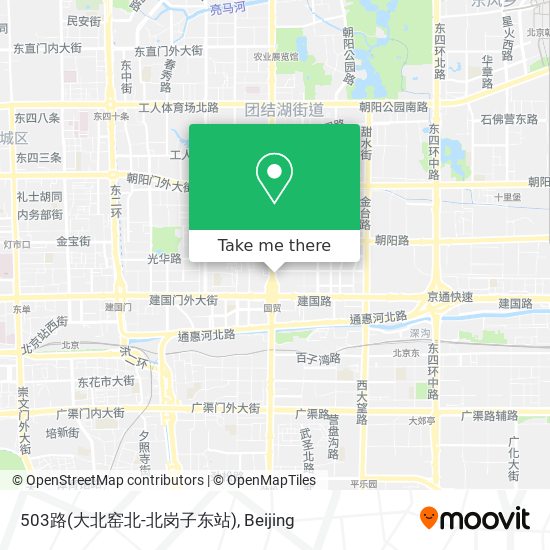 503路(大北窑北-北岗子东站) map
