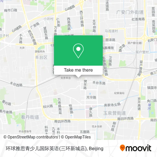环球雅思青少儿国际英语(三环新城店) map