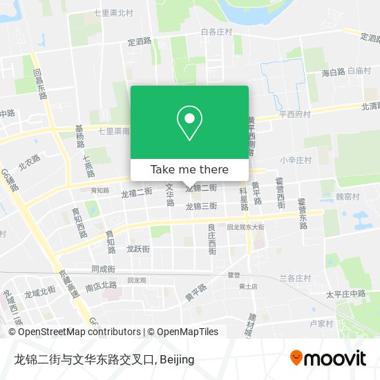 龙锦二街与文华东路交叉口 map