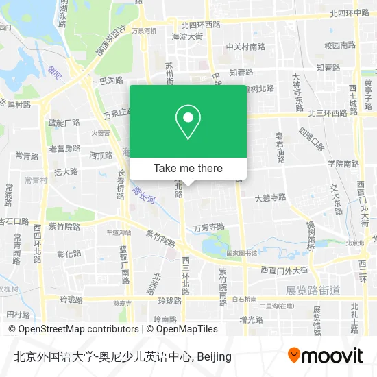 北京外国语大学-奥尼少儿英语中心 map