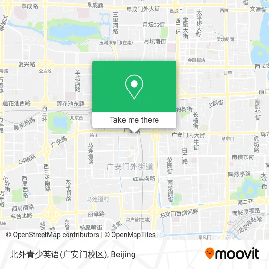 北外青少英语(广安门校区) map