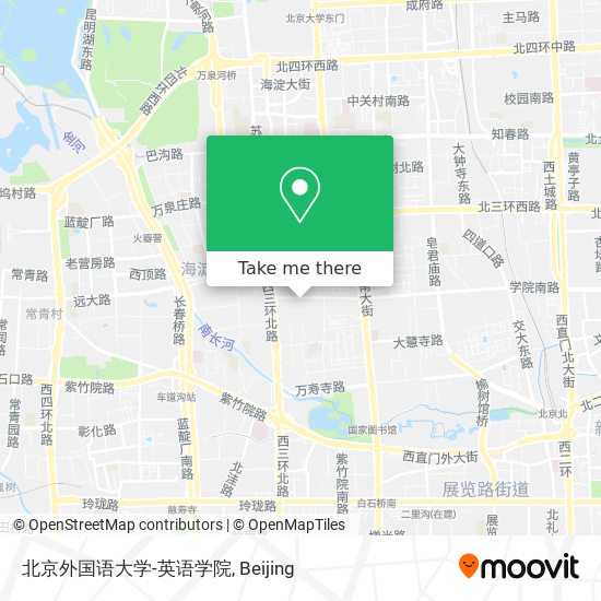 北京外国语大学-英语学院 map