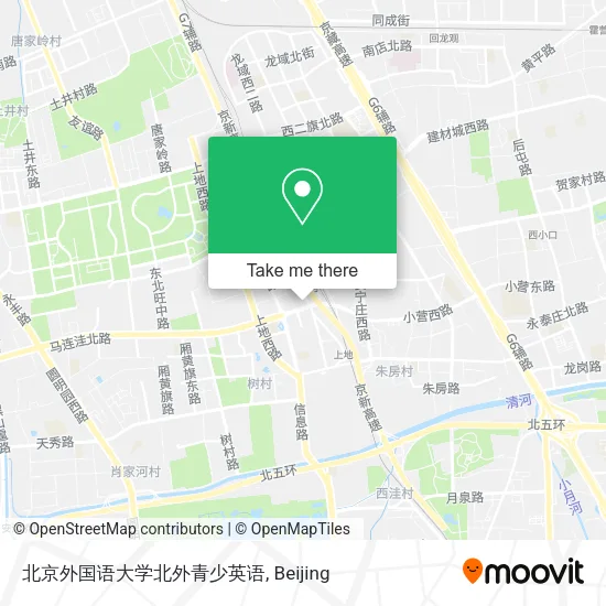 北京外国语大学北外青少英语 map