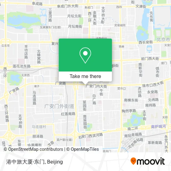 港中旅大厦-东门 map