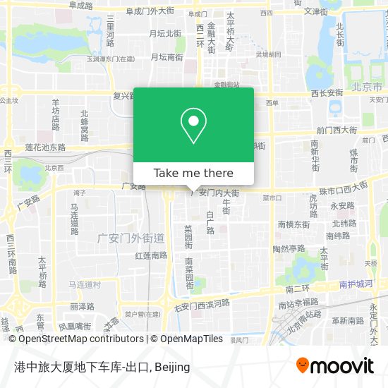港中旅大厦地下车库-出口 map
