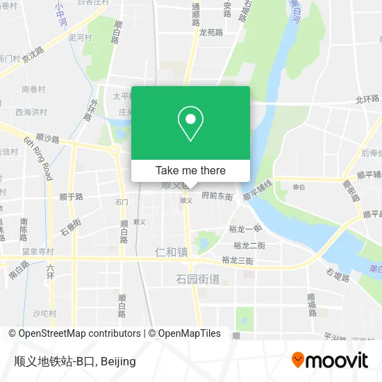 顺义地铁站-B口 map
