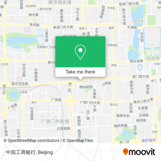 中国工商银行 map