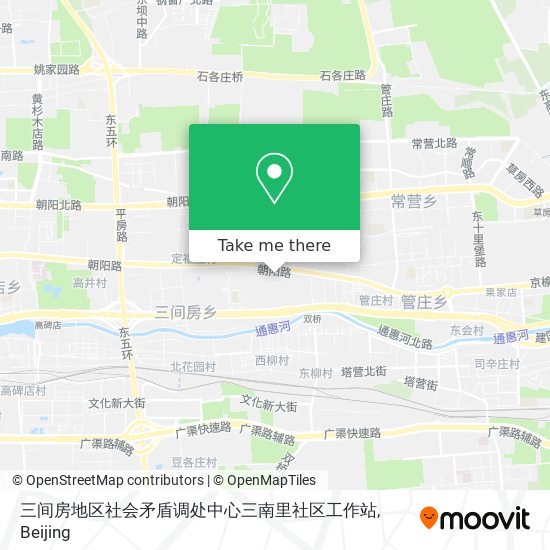 三间房地区社会矛盾调处中心三南里社区工作站 map
