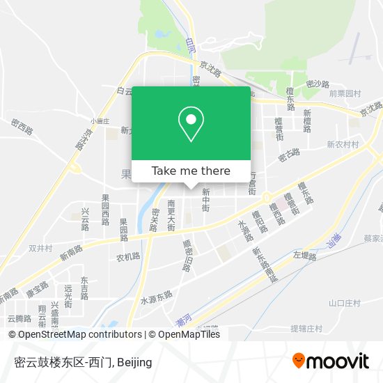 密云鼓楼东区-西门 map