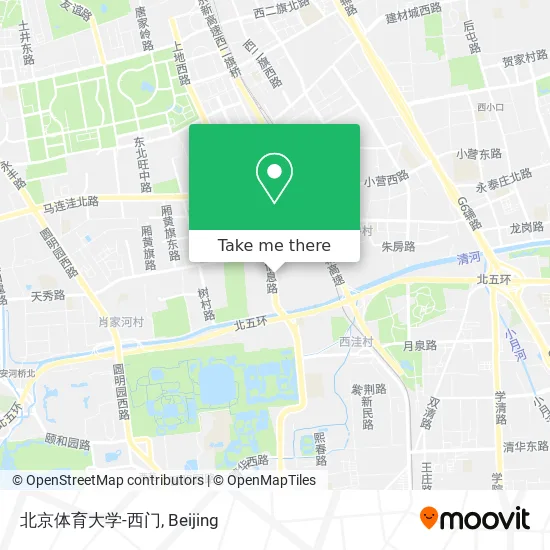 北京体育大学-西门 map