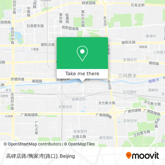 高碑店路/陶家湾(路口) map