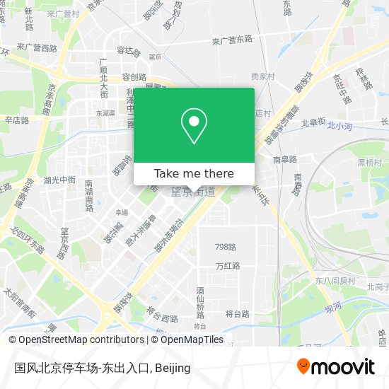 国风北京停车场-东出入口 map