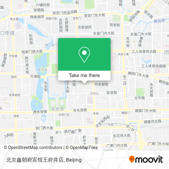 北京鑫朝府宾馆王府井店 map