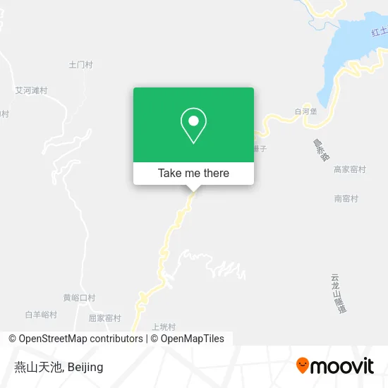 燕山天池 map