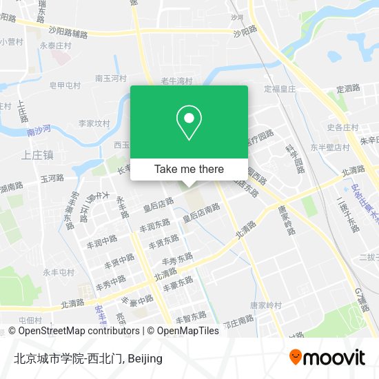 北京城市学院-西北门 map